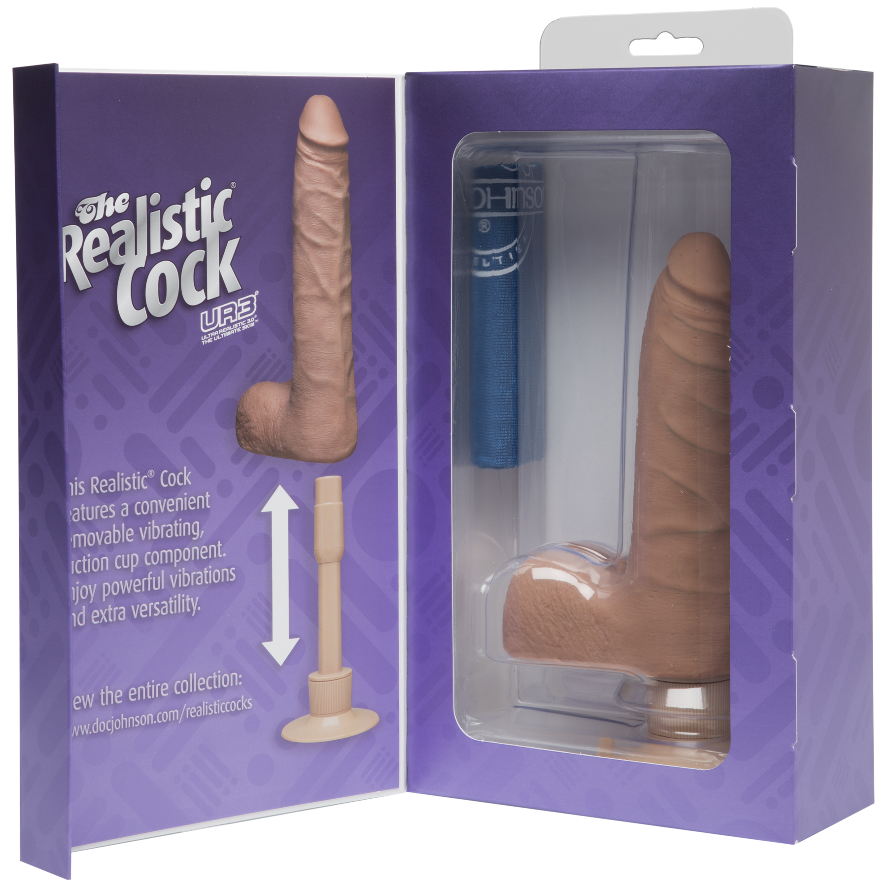 Doc Johnson: The Realistic Cock ULTRASKYN Vibrating 7” Slim ...